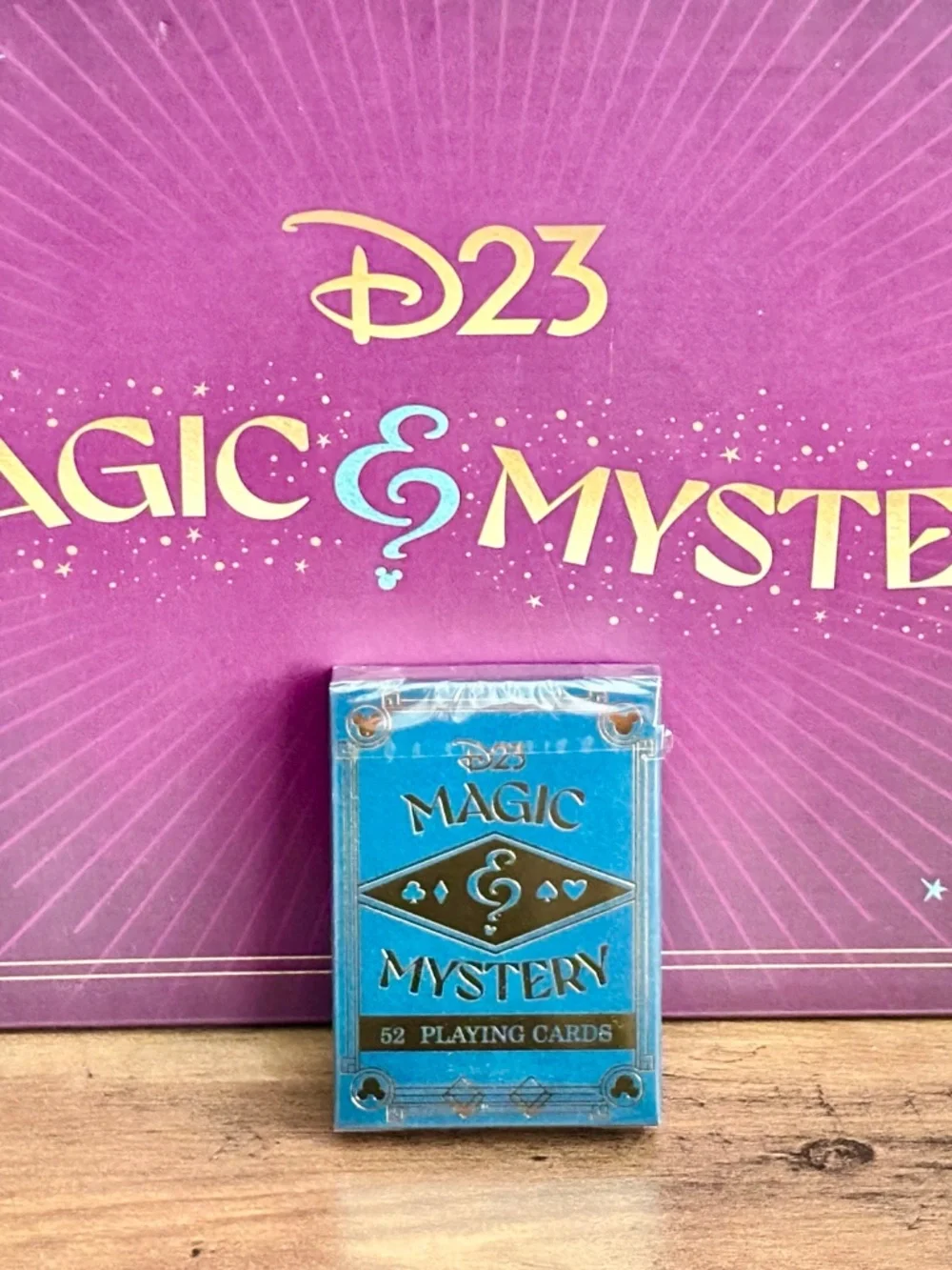 NEW Disney D23 Magic & Mystery Gold Member Set Deck Playing Cards 2024 SEALED